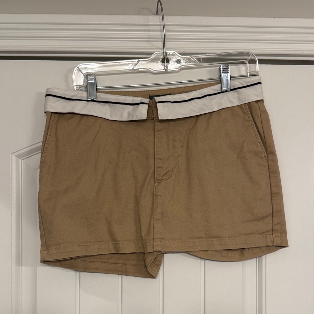 Wild Fable Tan Skort with White and Black Trim, Size 8